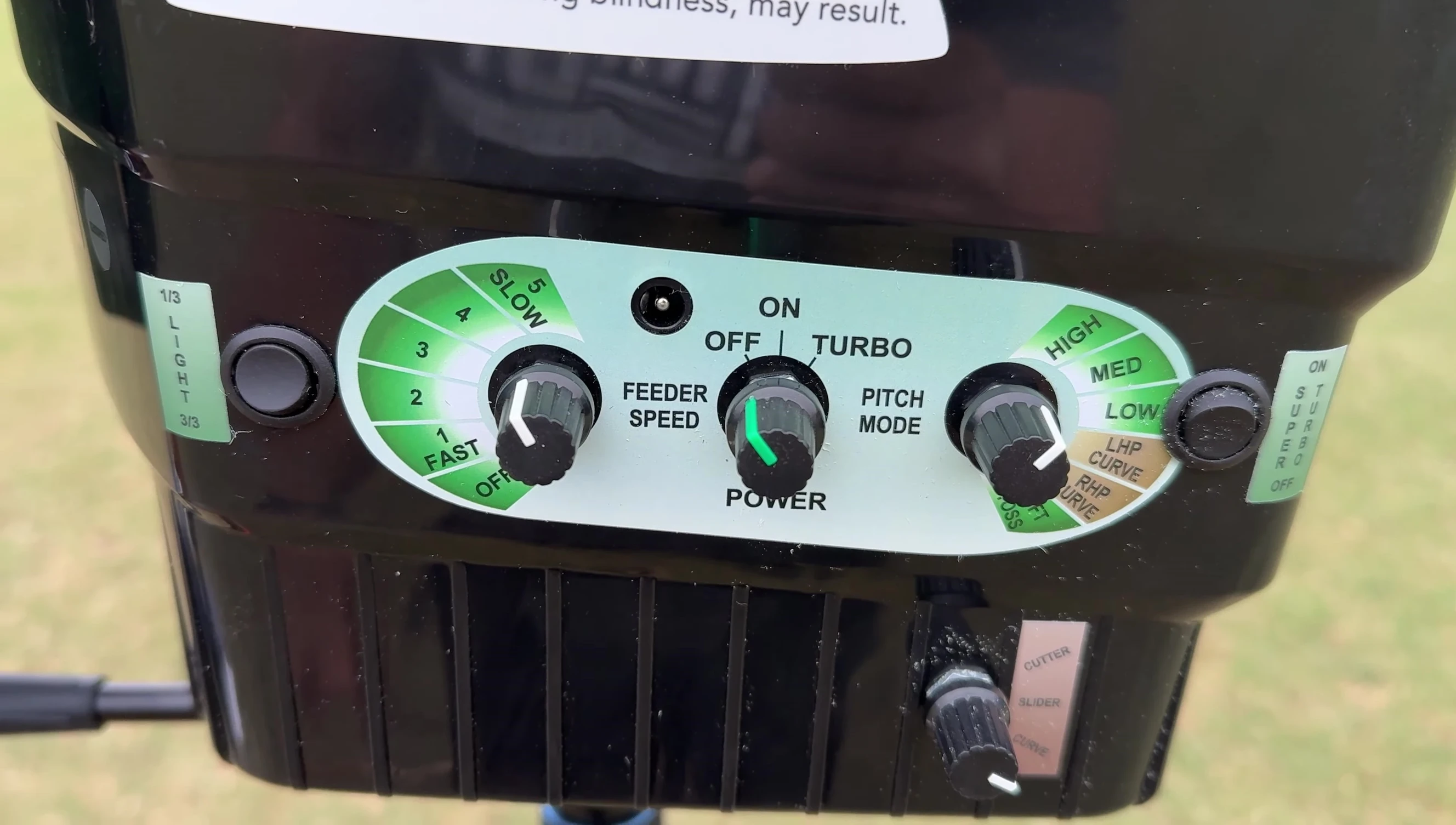 Close-up of the MaxBP Pro control panel, highlighting the additional features.