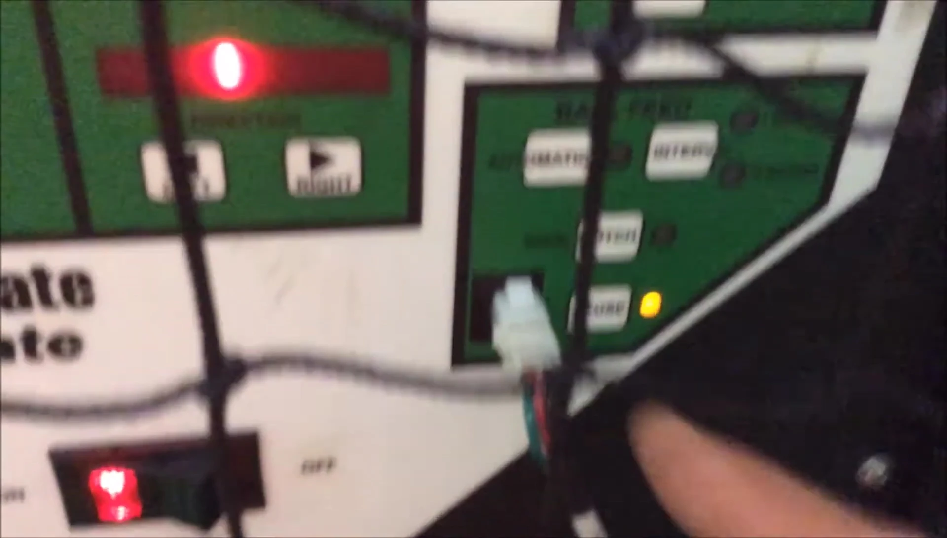 Remote control for the pitching machine