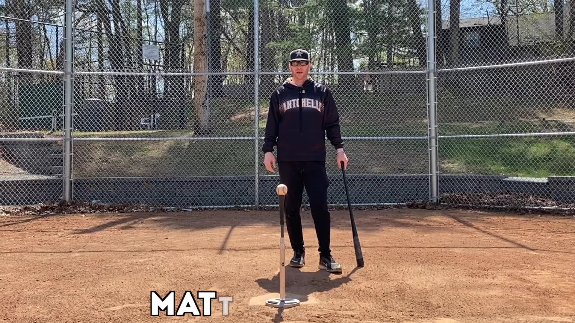 Antonelli introducing the hitting tee
