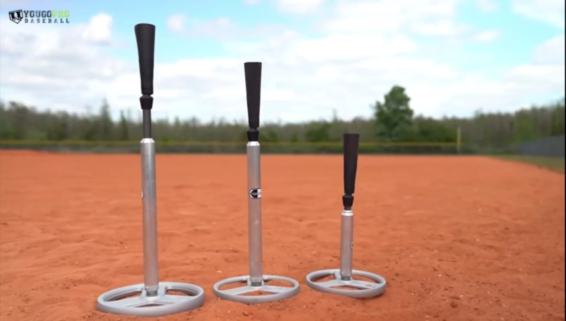 Showing the different sizes of the tee