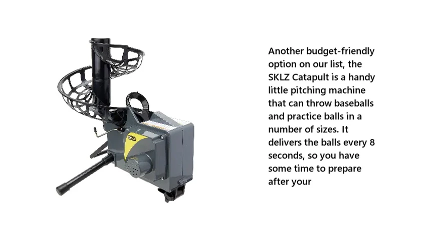 Image showcasing the ball-throwing mechanism of the SKLZ Catapult