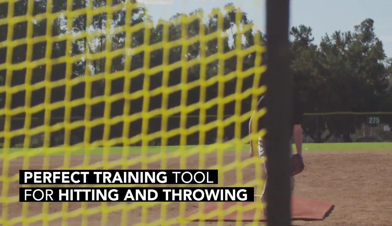 7ft hitting net in use