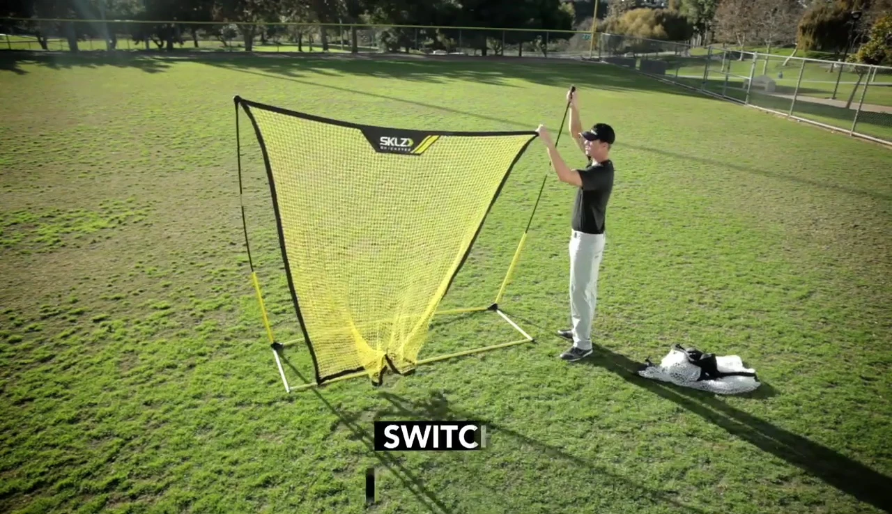 Transitioning from hitting net to pitching net