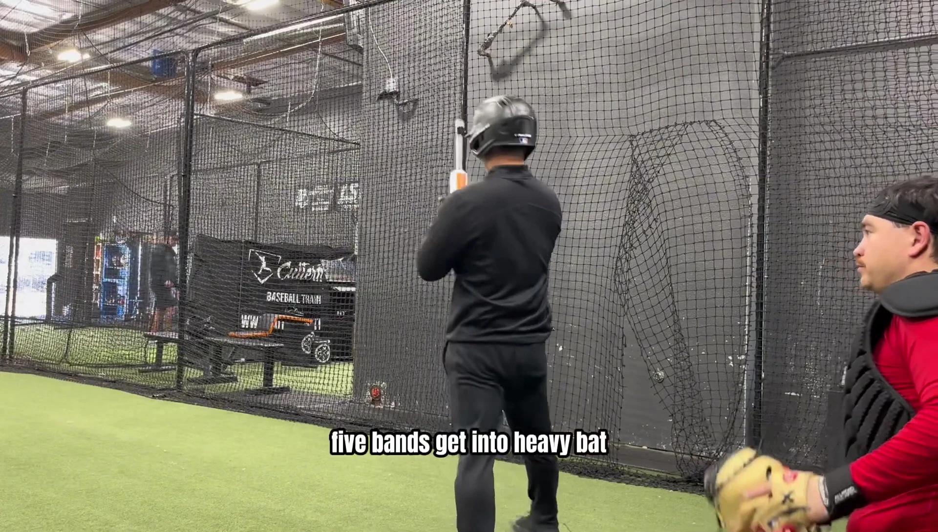 The bat with many bands attached