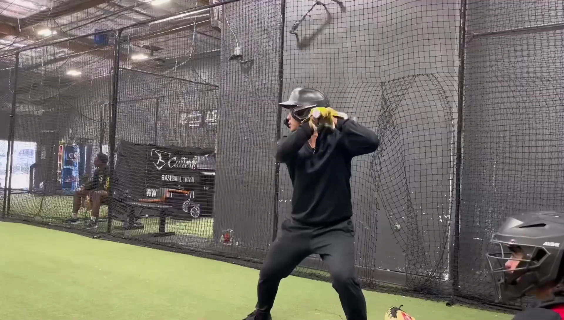 A reaction shot during the final at-bats