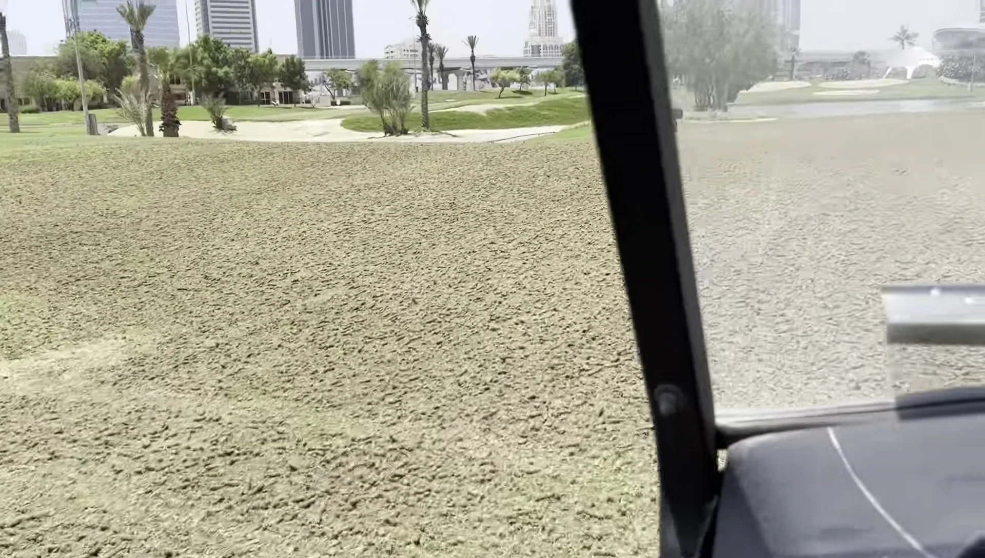 Close-up shot of the Drag Mat's action on the ground
