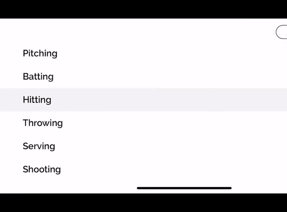 Screenshot demonstrating the app's historical data tab.