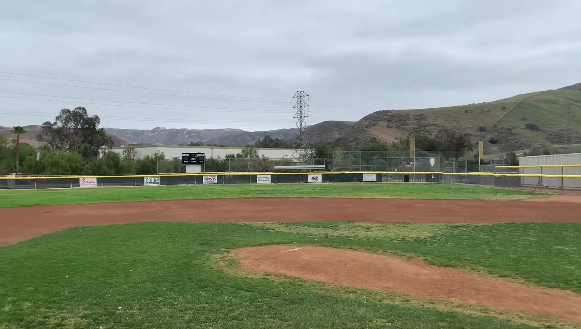 Beginning to drag the field after watering.