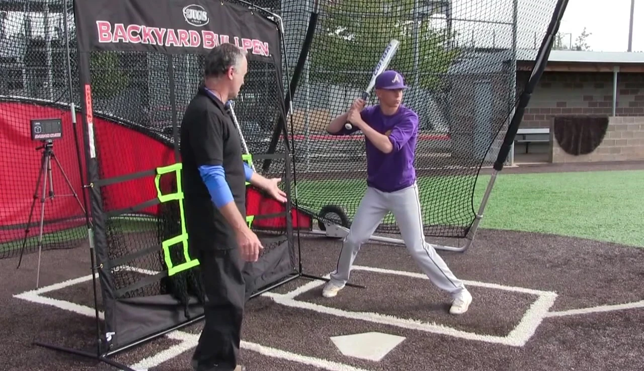 Example of different batting stance positions
