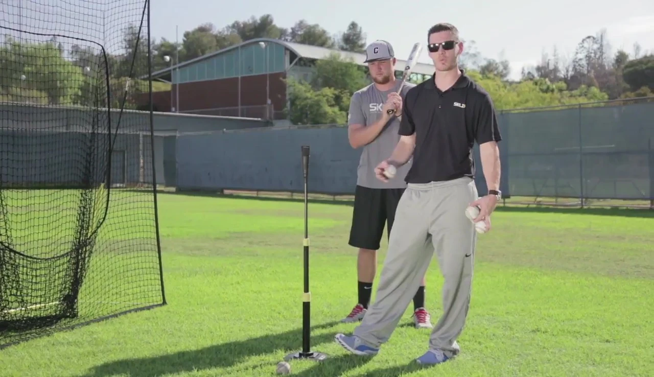 The SKLZ Pro-Tee is shown, emphasizing its adjustability.
