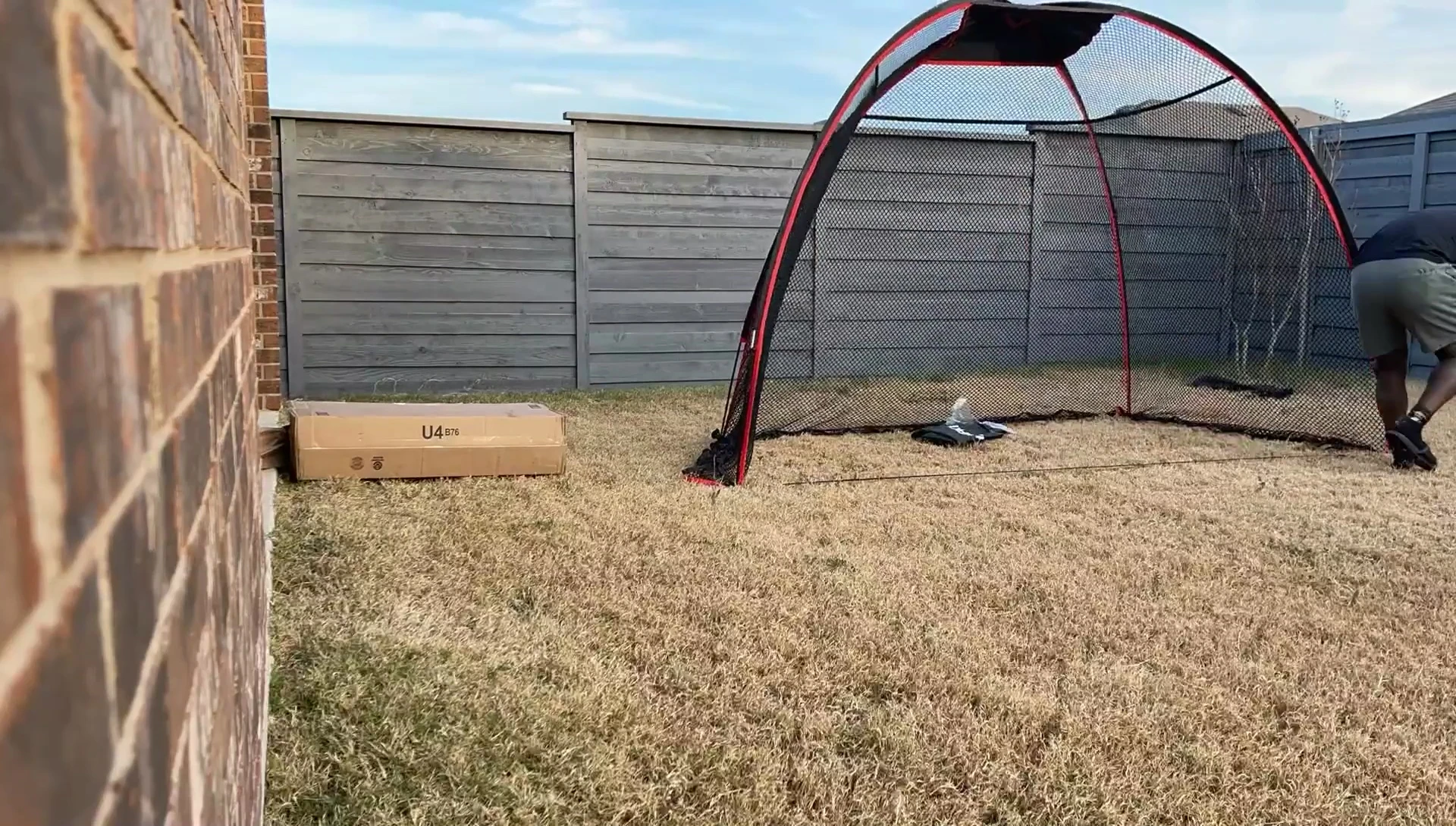 Champion TekPro net being set up