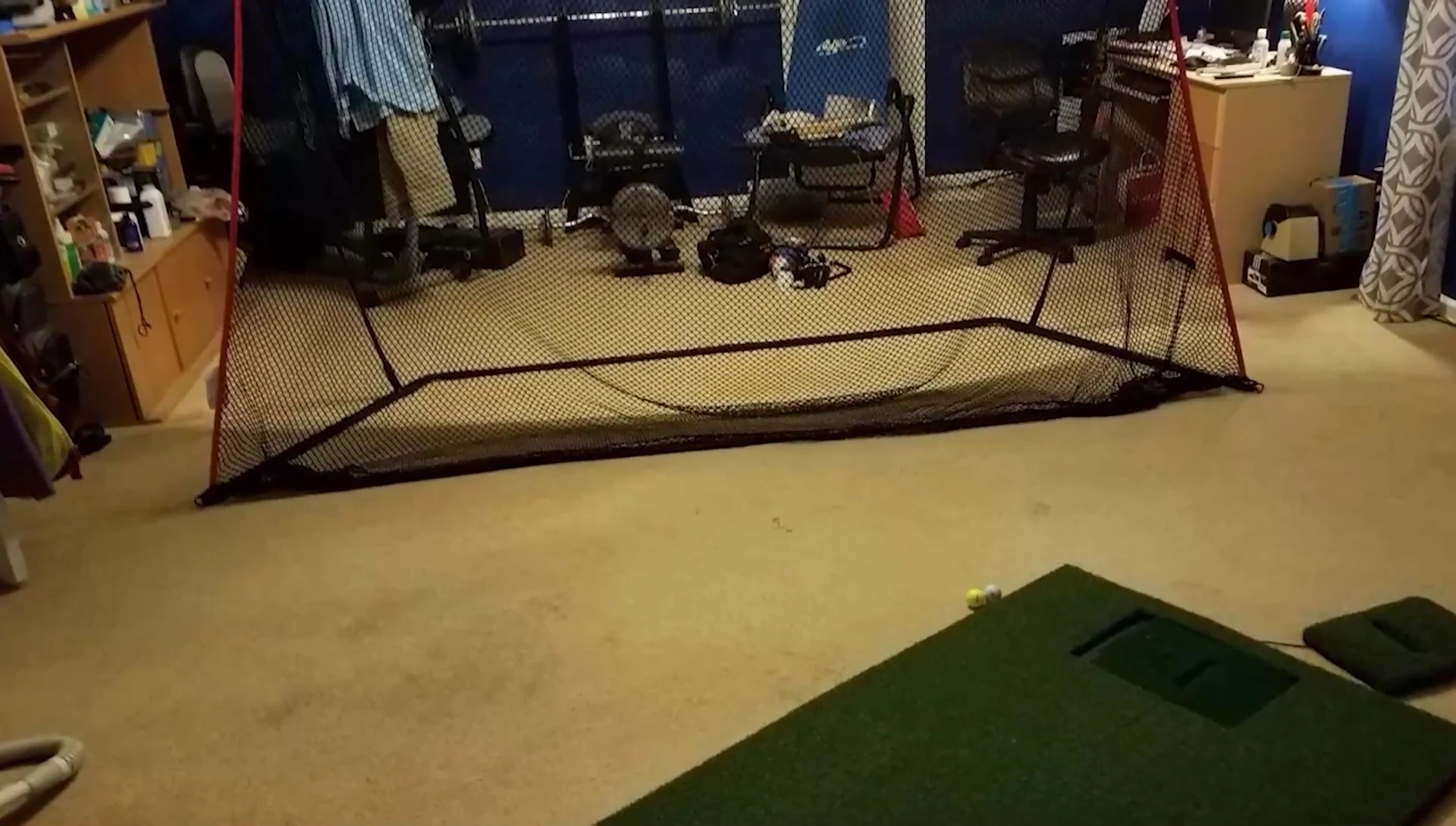 Rocket Golf Net showcasing automatic ball return
