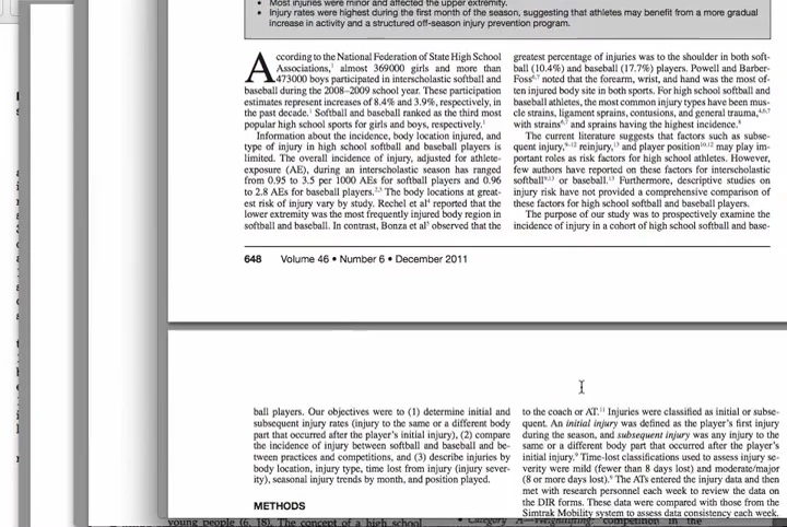 Screenshot summarizing the conclusion that anxieties surrounding Olympic weightlifting in baseball are unfounded.