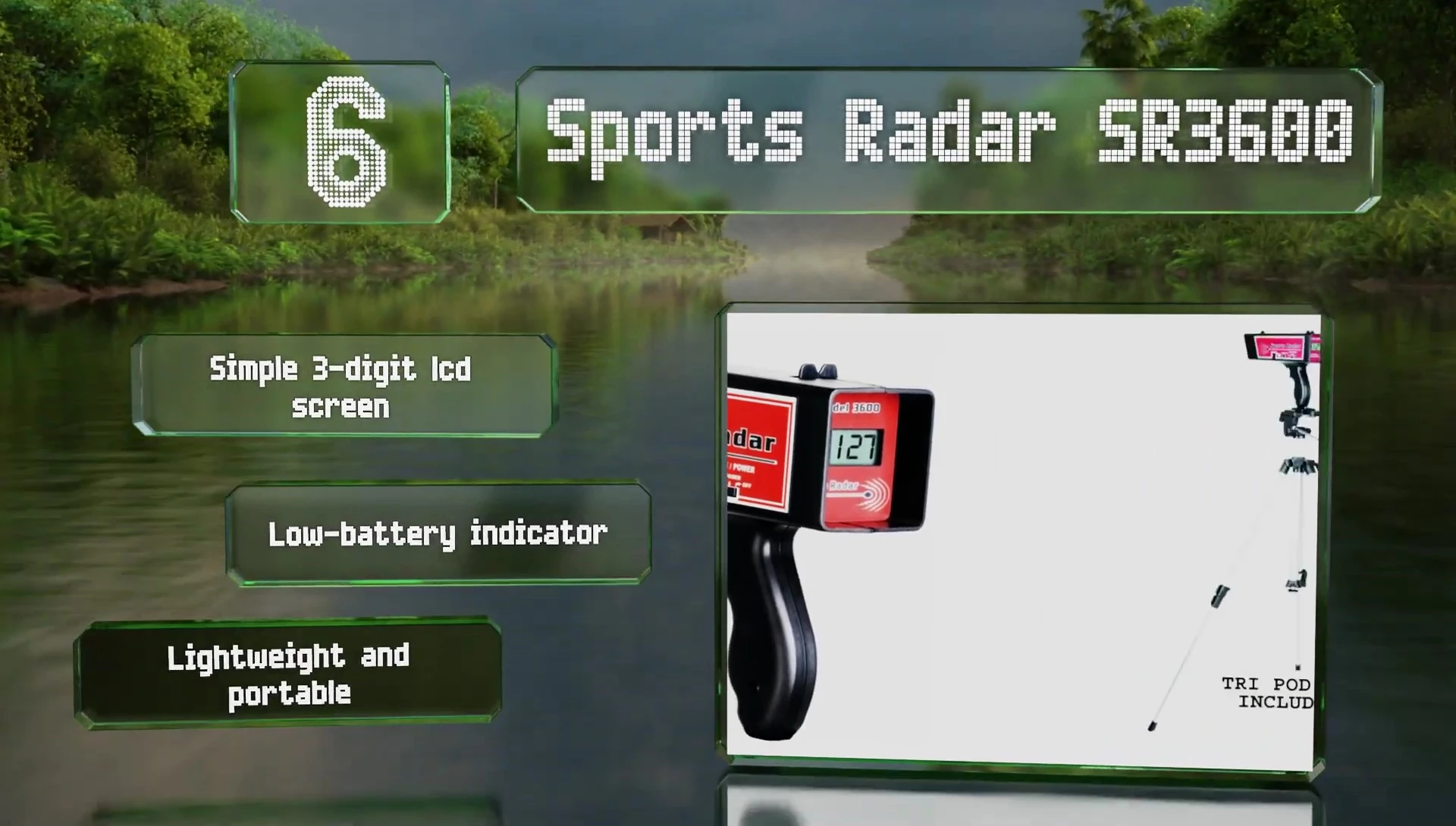 Sport Radar SR3600 LCD display