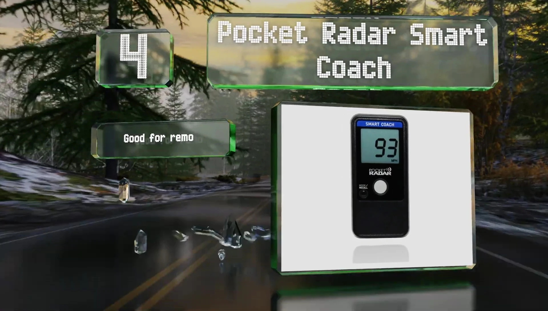 Pocket Radar Smart Coach highlighting video integration