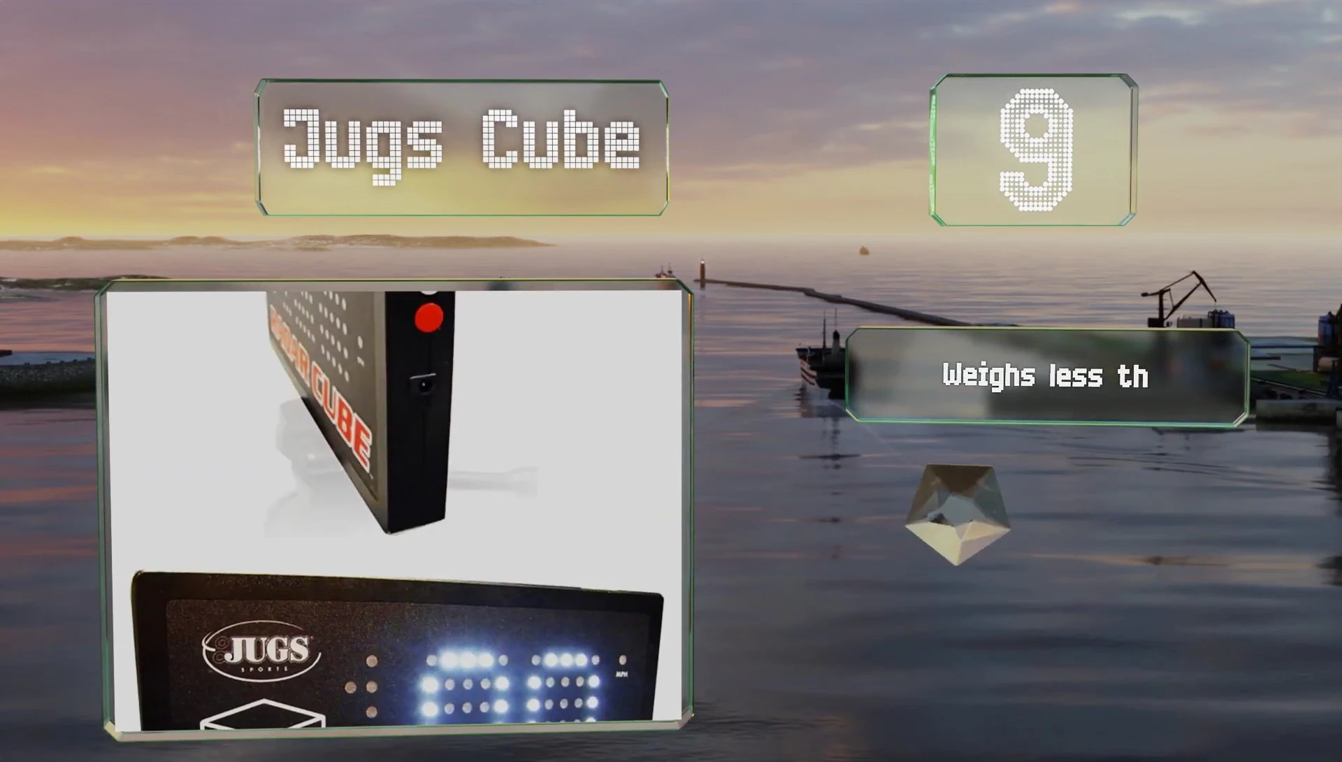 The Jugs Cube showcasing its mounting options