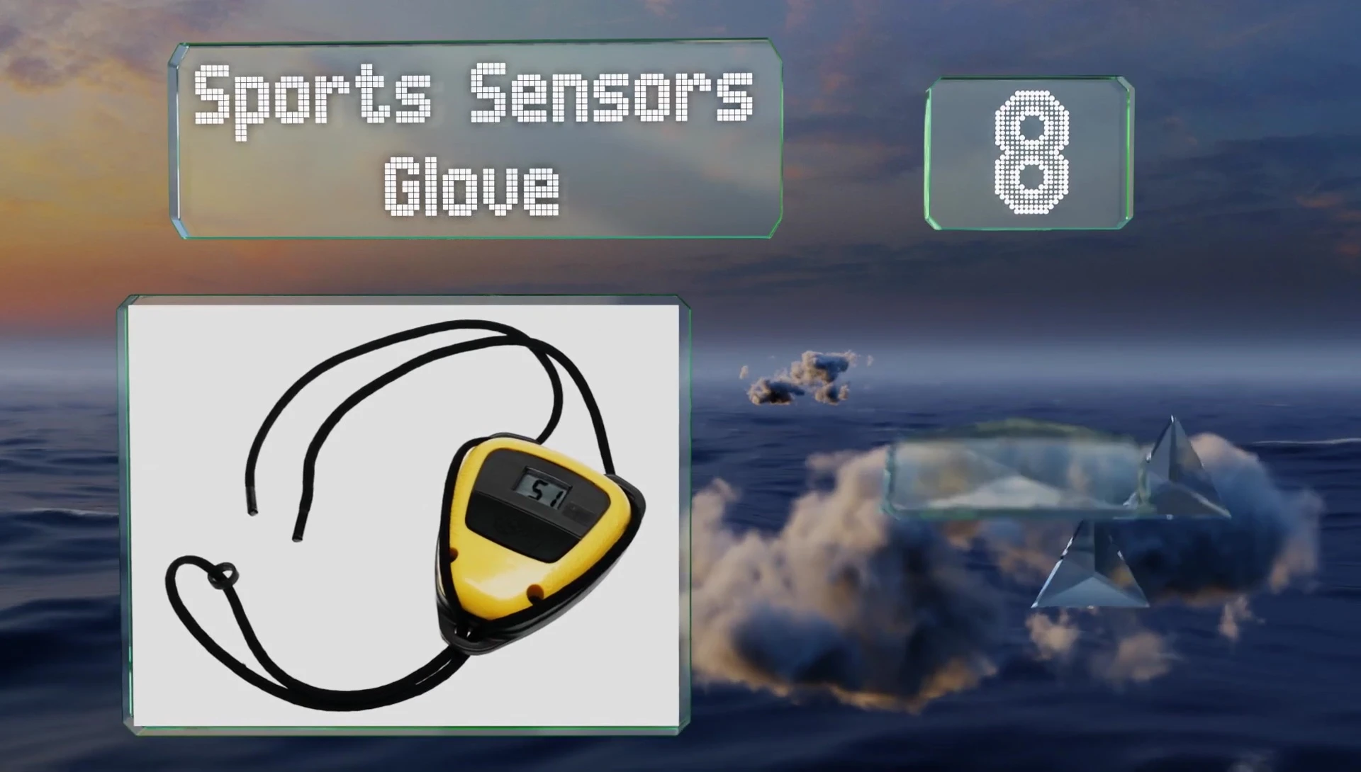 Sport Sensor Glove highlighting its compact size