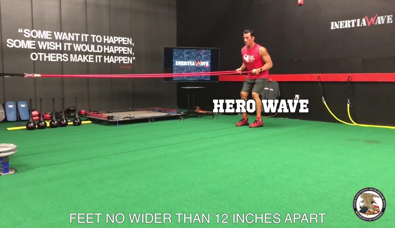 User demonstrating the Hero Wave technique