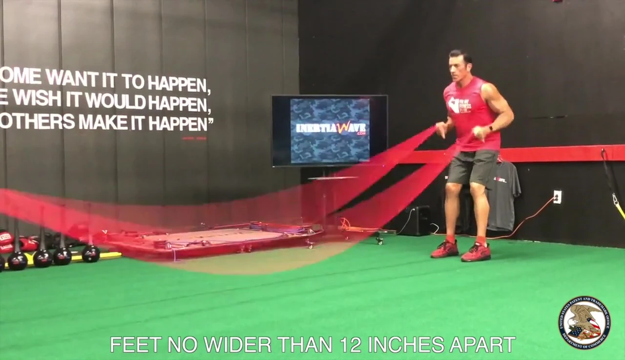 User demonstrating the basic Inertia Wave method