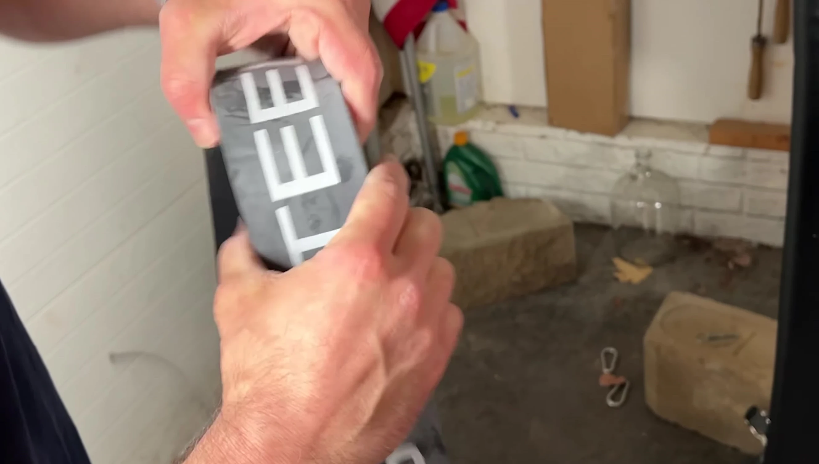 Close-up of the Serious Steel gray resistance band