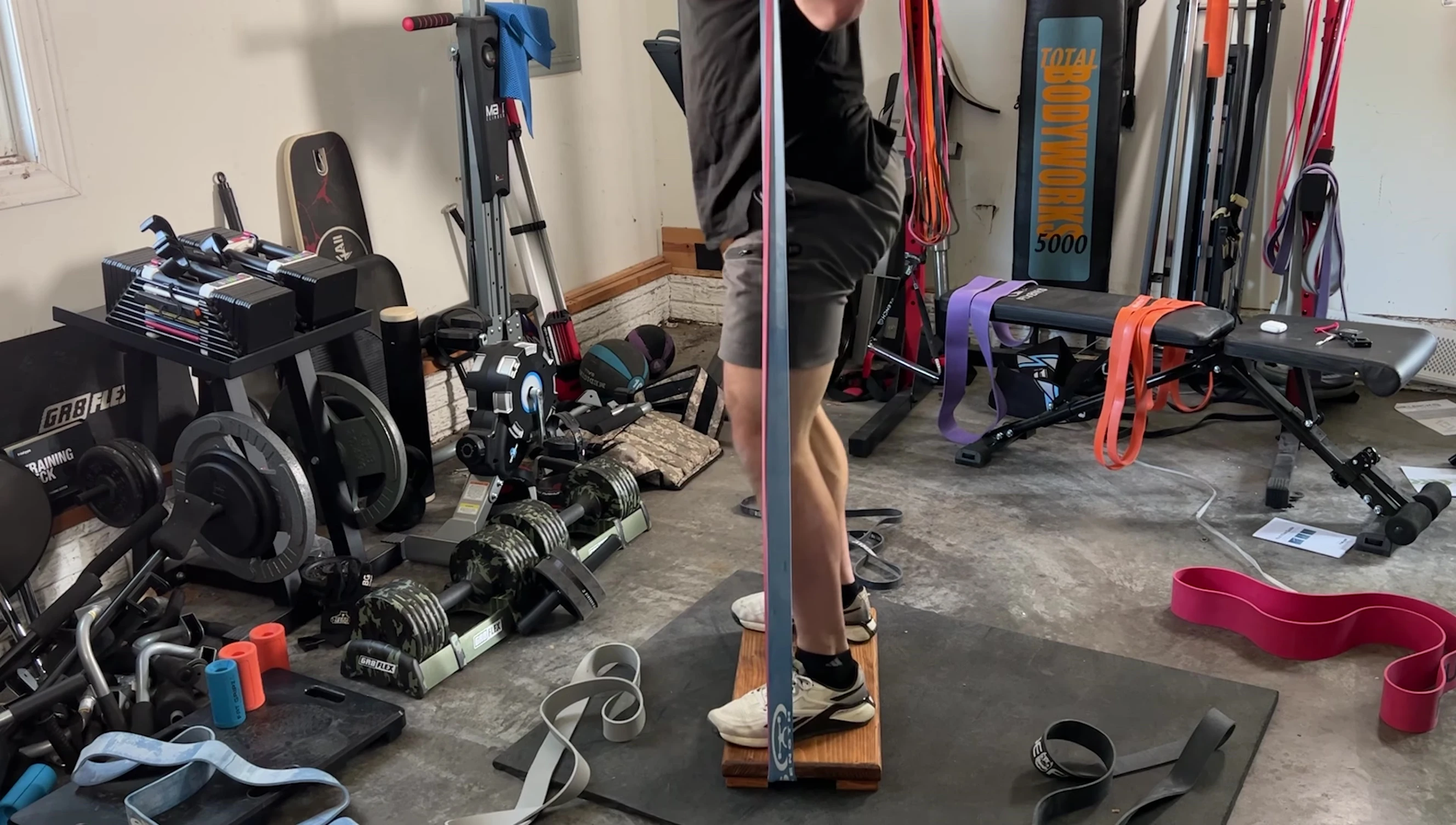 Another close-up of Rogue Fitness resistance band