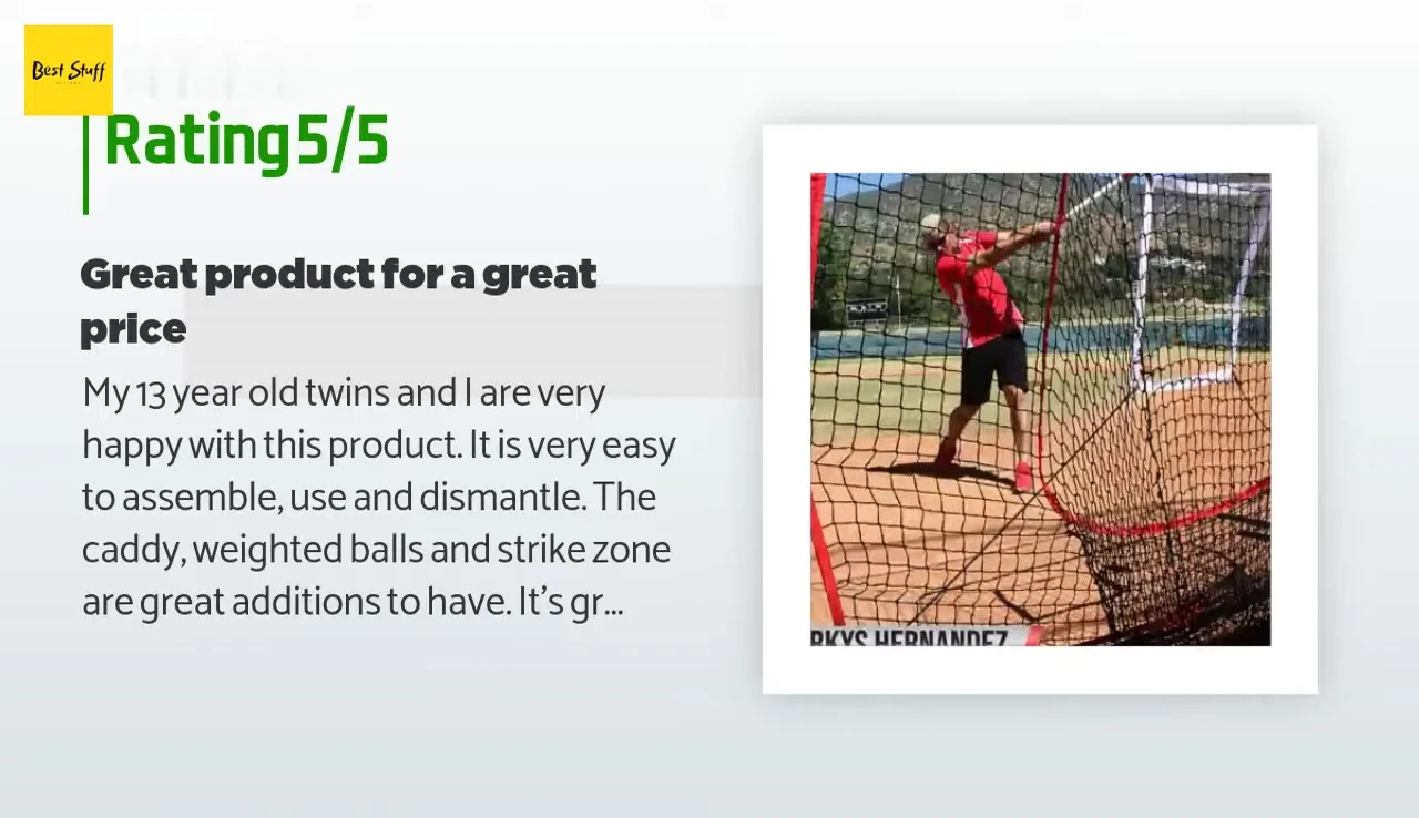 Customer showing their positive review