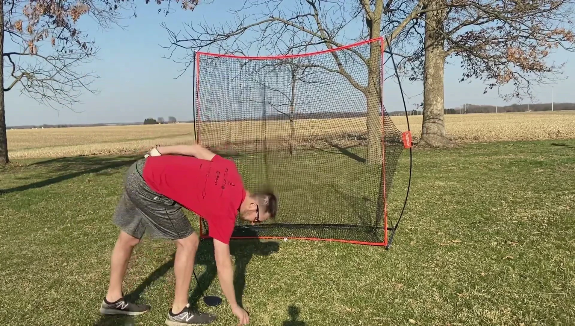 The GoSports golf net's carry bag.