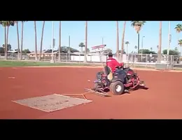 Efficient Infield Drag Mat Technique for Baseball/Softball Fields