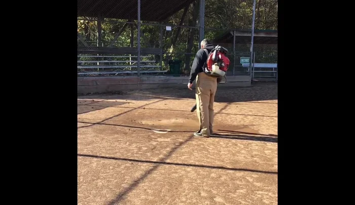 Address standing water using a backpack blower or puddle sucker.