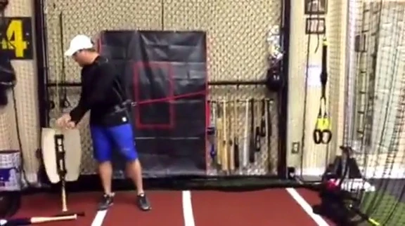 Demonstrating the Power Core 360 swing.