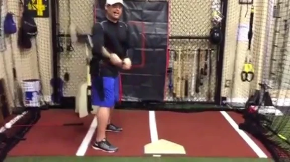 Overload swing demonstration using a heavier bat.